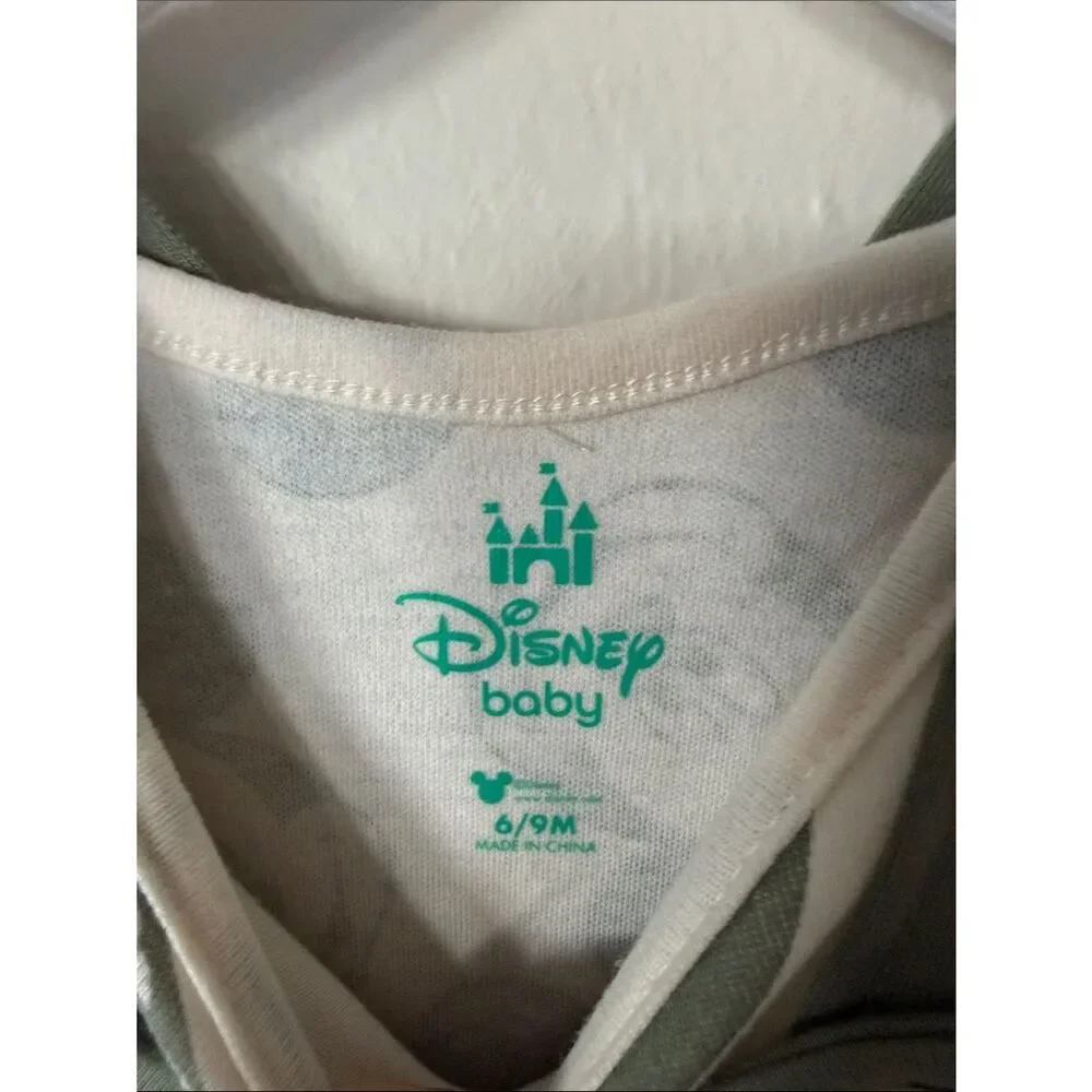 Mickey Mouse Olive Green Romper Set